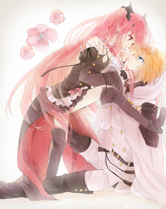 krul tepes and hyakuya mikaela (owari no seraph) drawn by yae_(yae_ringo)