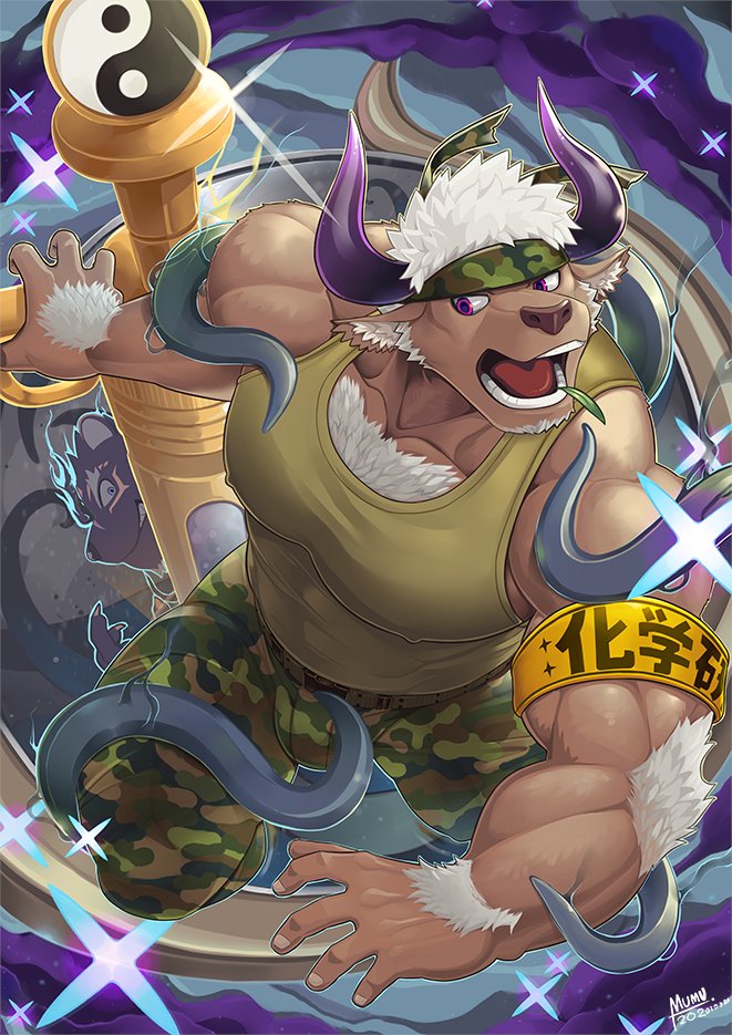 shennong and tezcatlipoca (tokyo afterschool summoners) drawn by mumuthelion