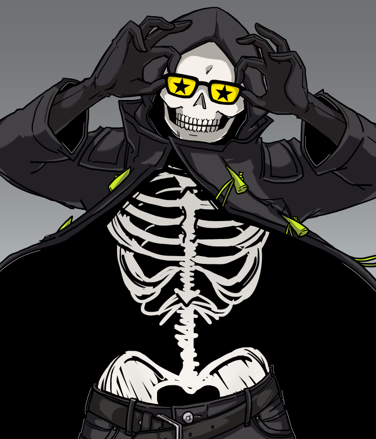 uncle death (let it die) drawn by kyuu_(ost)