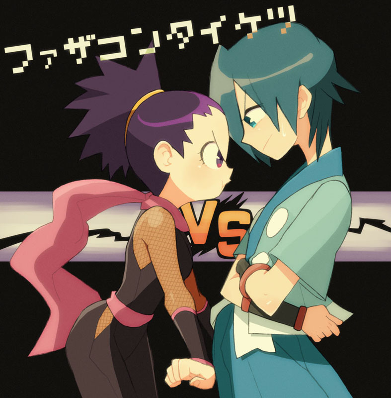falkner and janine (pokemon and 1 more) drawn by makino_(c-electro)
