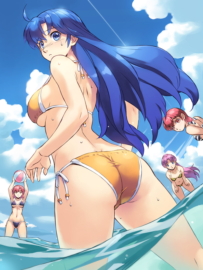 asou yuuko, kirishima reiko, lena brand, and amu yoshuna brand (mugen senshi valis and 1 more) drawn by uchiu_kazuma