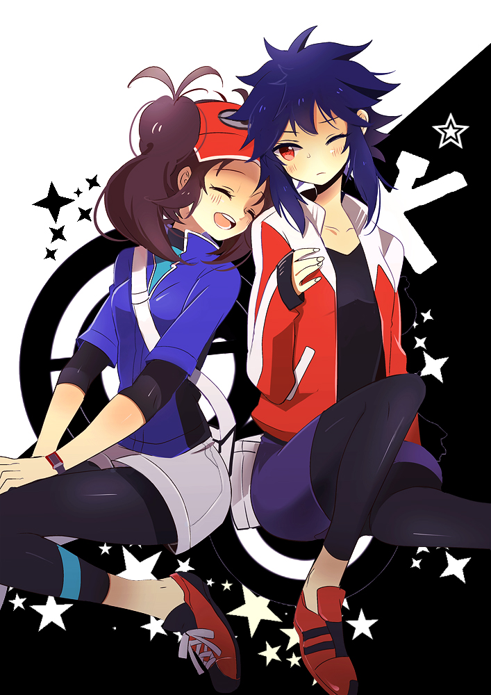 nate and hugh (pokemon and 1 more) drawn by sekimo
