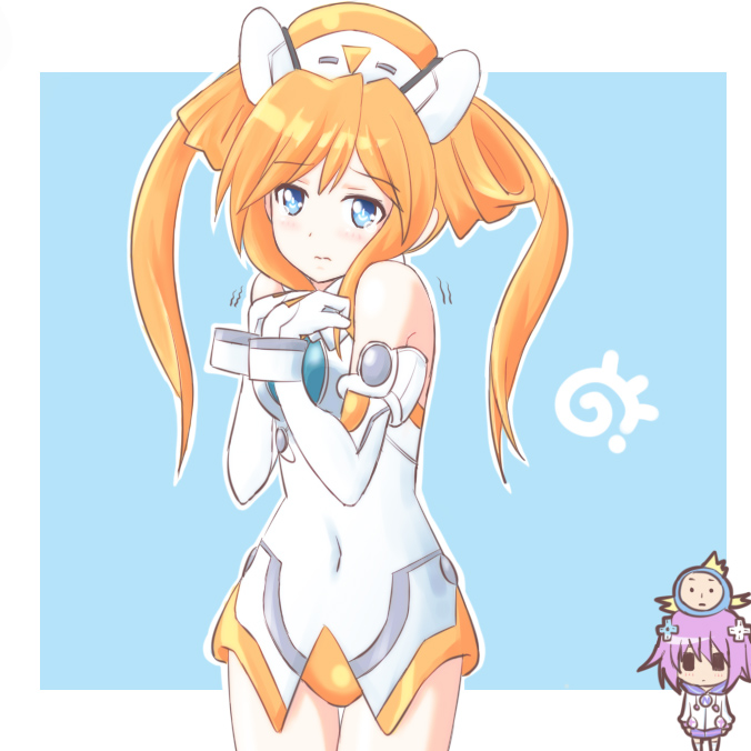 neptune, orange heart, and umio (neptune and 1 more) drawn by atair