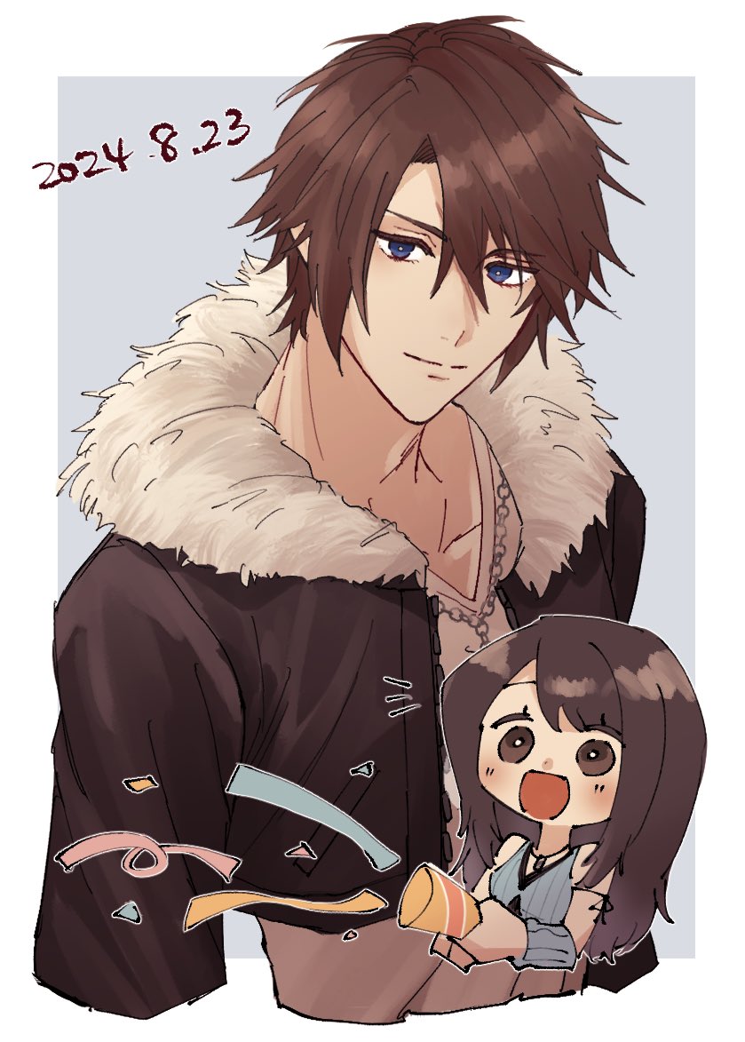 squall leonhart and rinoa heartilly (final fantasy and 1 more) drawn by nitoya_00630a