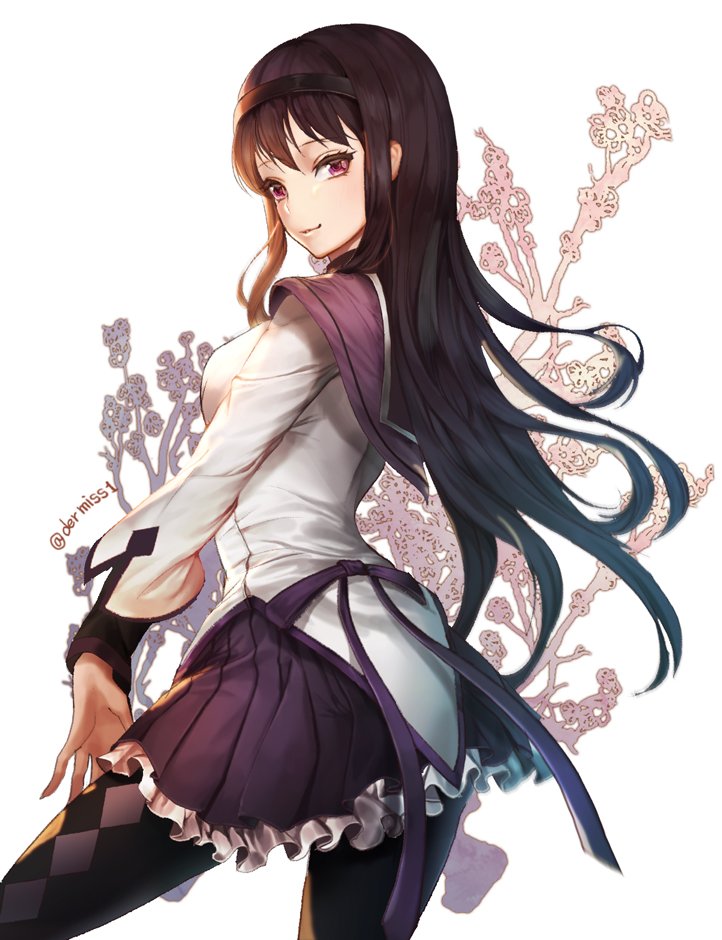 akemi homura (mahou shoujo madoka magica) drawn by dermiss