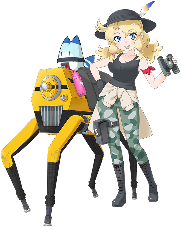 lucky beast, calenda, and flicky (kemono friends and 1 more)