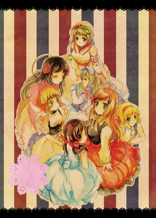 belarus, taiwan, hungary, liechtenstein, belgium, and 2 more (axis powers hetalia) drawn by miton_(ton321)