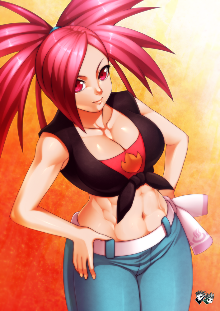 flannery (pokemon and 1 more) drawn by jadenkaiba