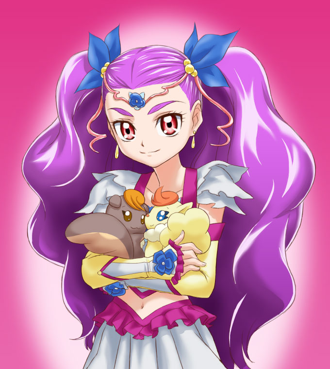 mimino kurumi, milk, milky rose, coco, and nuts (precure and 2 more) drawn by hajime_(caramel_toone)