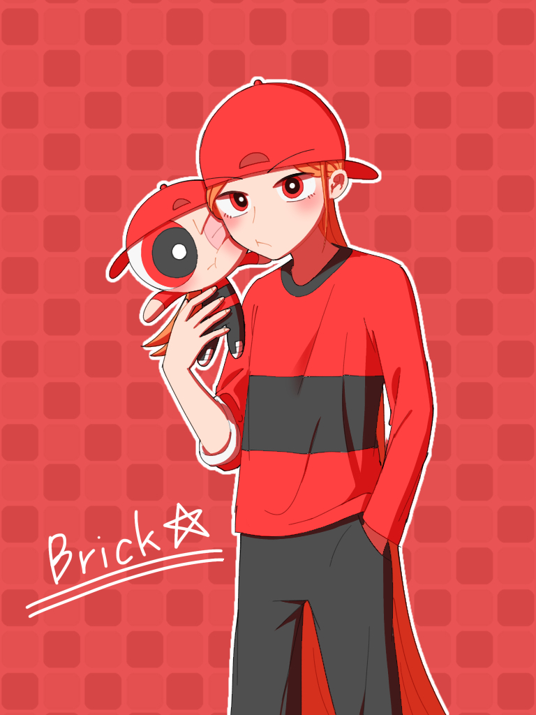 brick (powerpuff girls) drawn by hopara_yankee