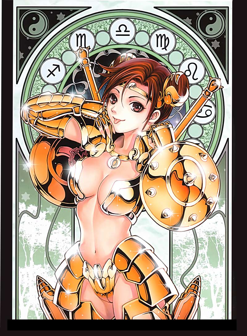 libra douko (saint seiya) drawn by future_studio_(artist) and mu_fengchun