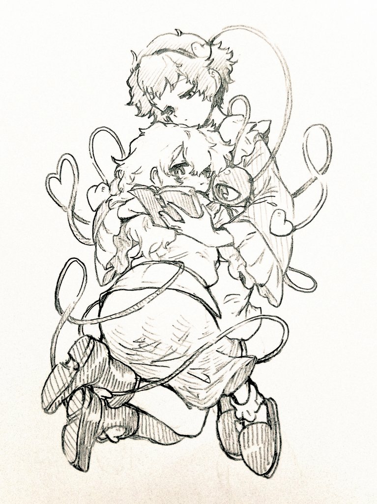 komeiji koishi and komeiji satori (touhou) drawn by menotama
