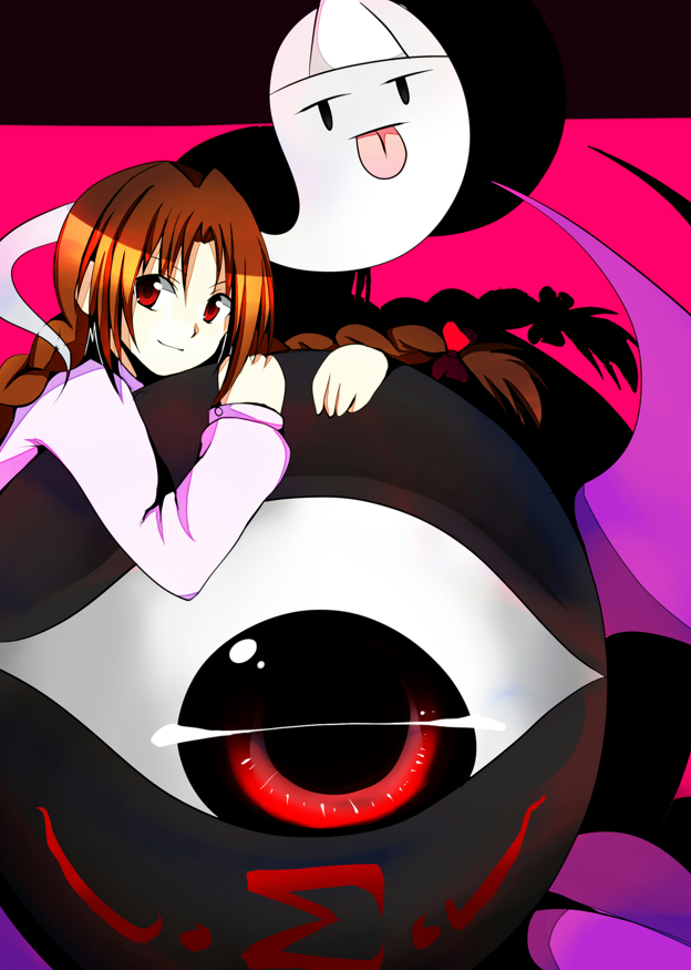 rika, evil eye sigma, and bakebake (touhou) drawn by stardust8090
