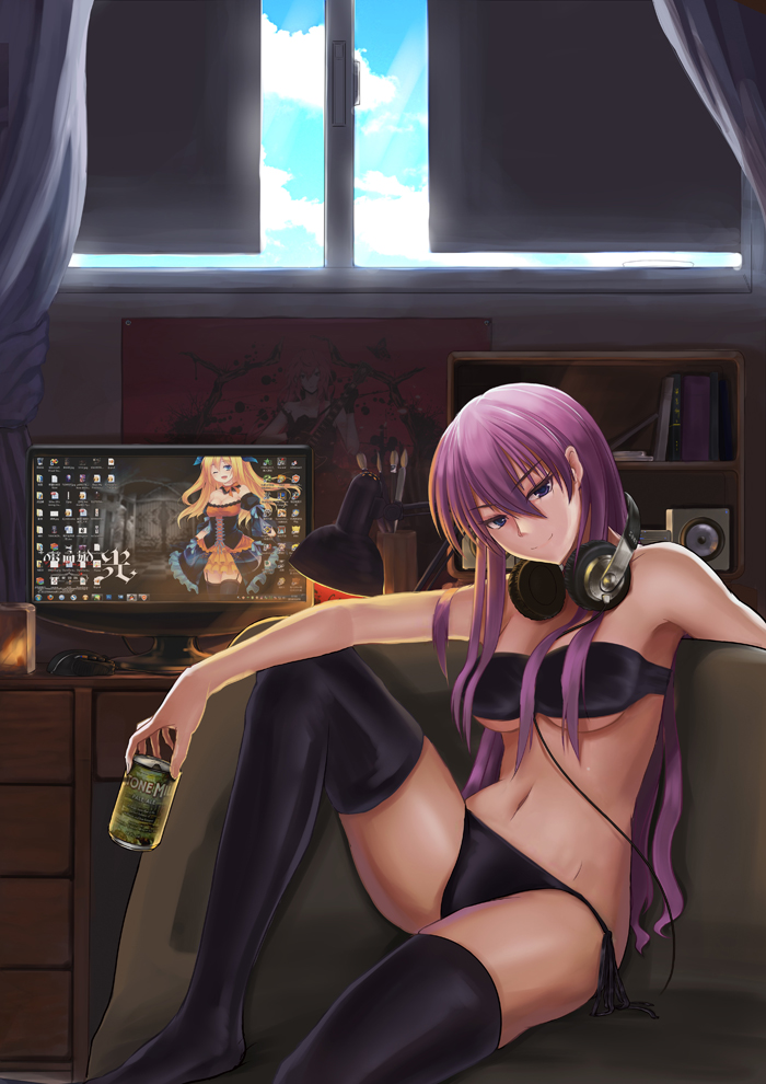 megurine luka and aizawa hikaru (vocaloid and 4 more) drawn by hei_mao_de_zu_ji