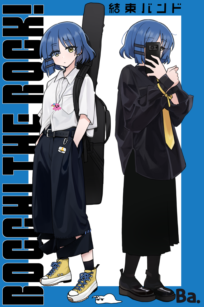 gotoh hitori and yamada ryo (bocchi the rock!) drawn by nago_purin