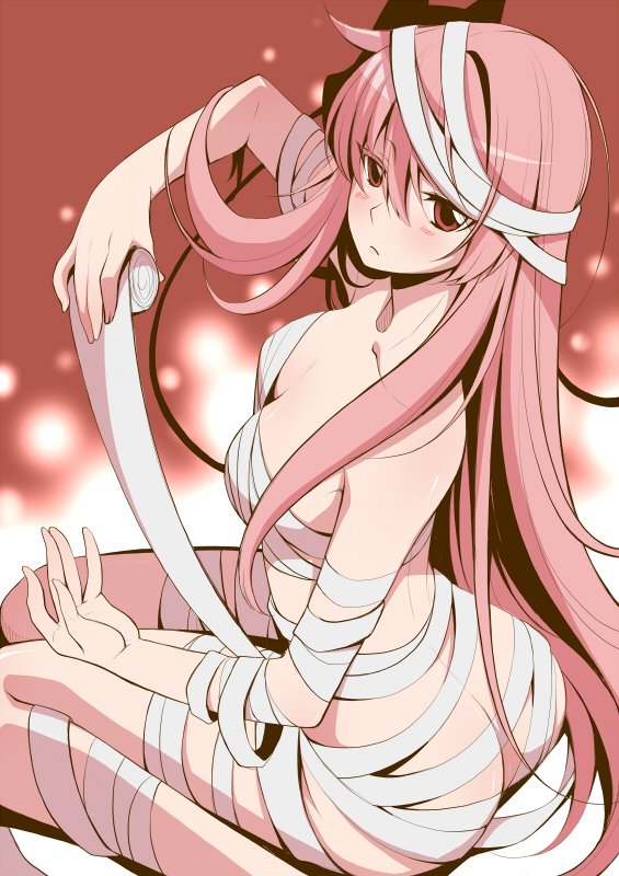 hata no kokoro (touhou) drawn by eichi_yuu