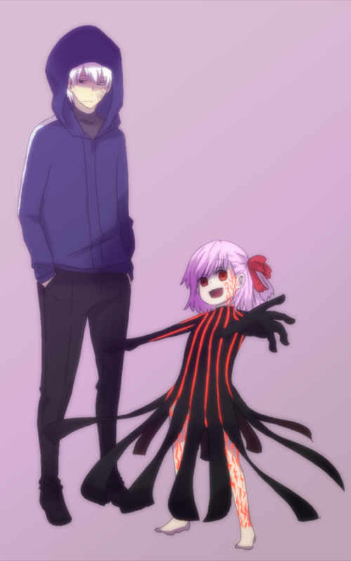 matou sakura, matou kariya, and dark sakura (fate and 2 more) drawn by maroyakamaromaro