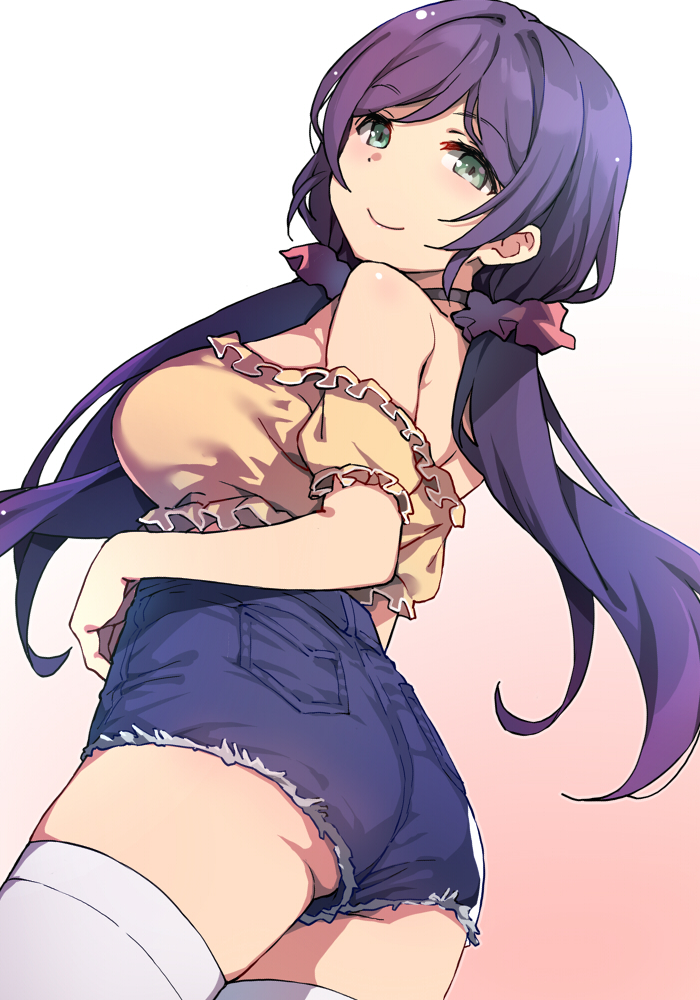 tojo nozomi (love live! and 1 more) drawn by duke_(inu_daimyou)