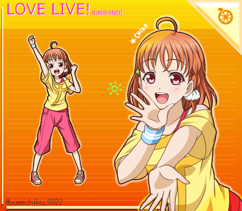 takami chika (love live! and 1 more) drawn by yumechiku