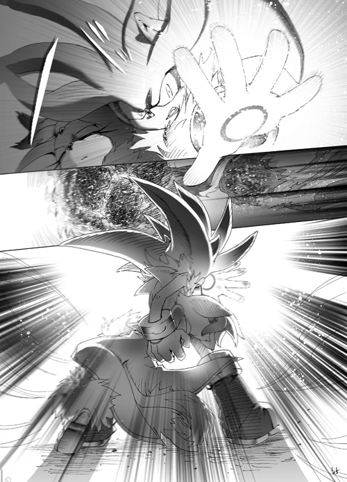 blaze the cat and silver the hedgehog (sonic and 1 more) drawn by iiimirai