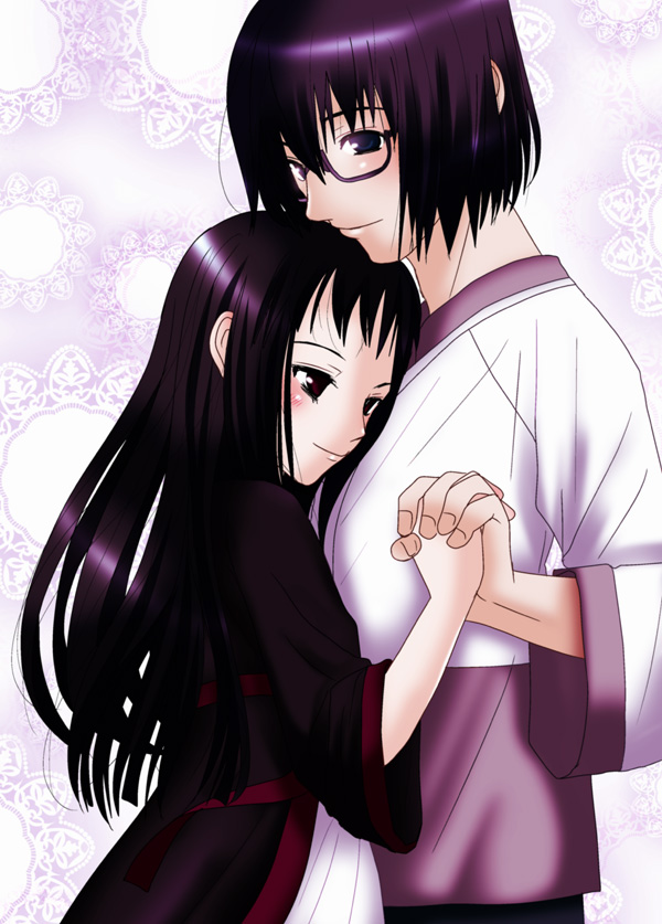 jakuri and chroah vatel (ar tonelico and 1 more) drawn by inumori_sayaka