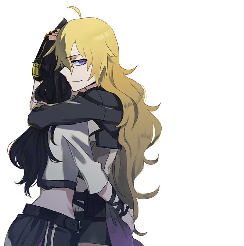 yang xiao long and blake belladonna (rwby) drawn by kuroda_(nanchara_flight)