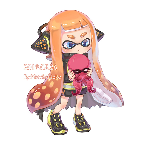 inkling player character, inkling girl, octoling player character, and agent 3 (splatoon and 2 more) drawn by matchaneko