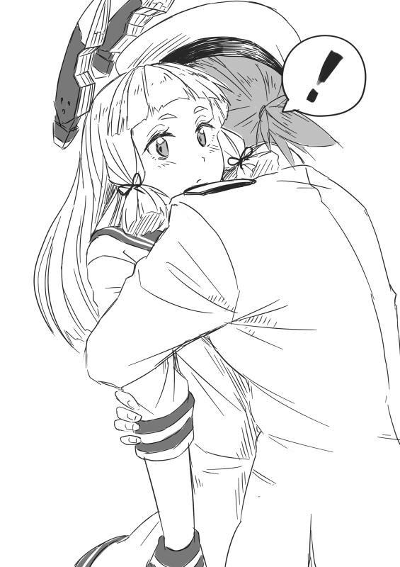 murakumo and female admiral (kantai collection) drawn by nathaniel_pennel