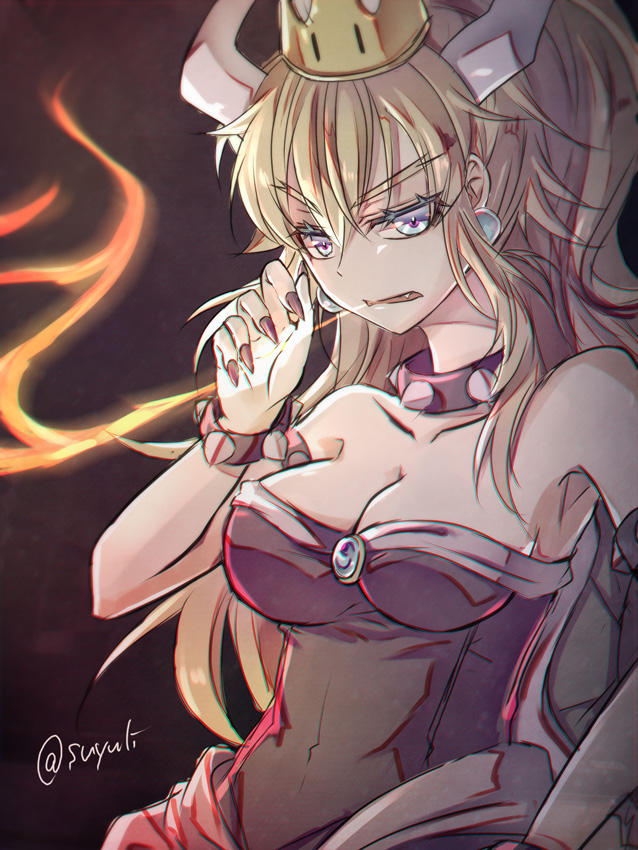 bowsette (mario and 1 more) drawn by physics_point