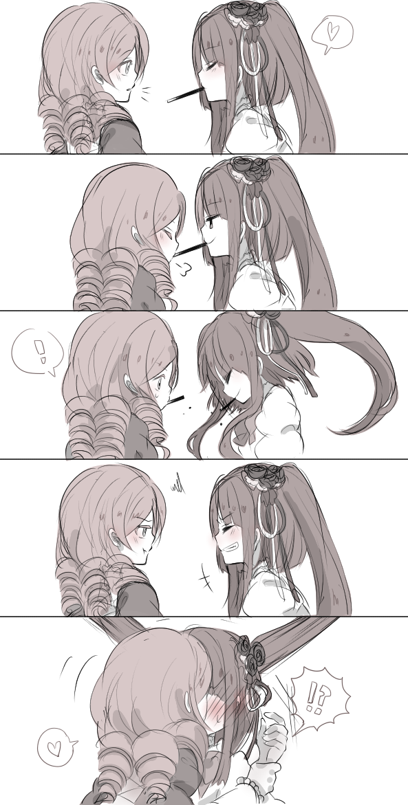 furudo erika and dlanor a. knox (umineko no naku koro ni) drawn by emon11