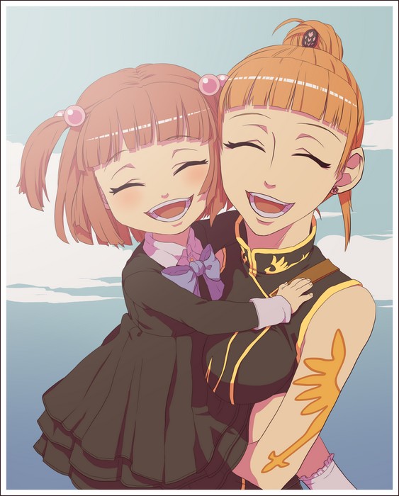 ushiromiya ange and ushiromiya eva (umineko no naku koro ni) drawn by niso