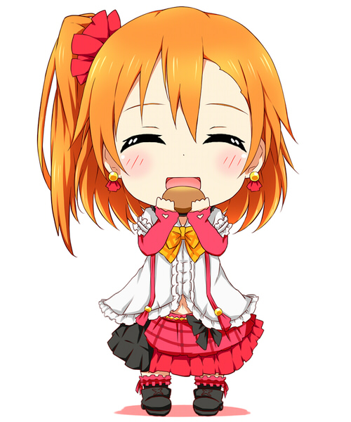 kosaka honoka (love live! and 1 more) drawn by karamoneeze