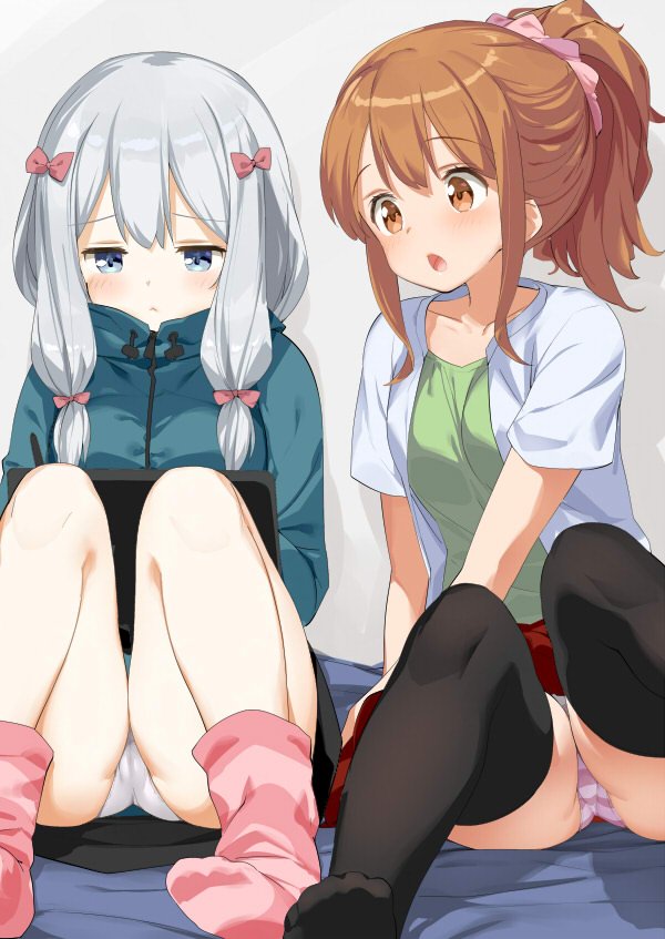izumi sagiri and jinno megumi (eromanga sensei) drawn by kaisen_chuui