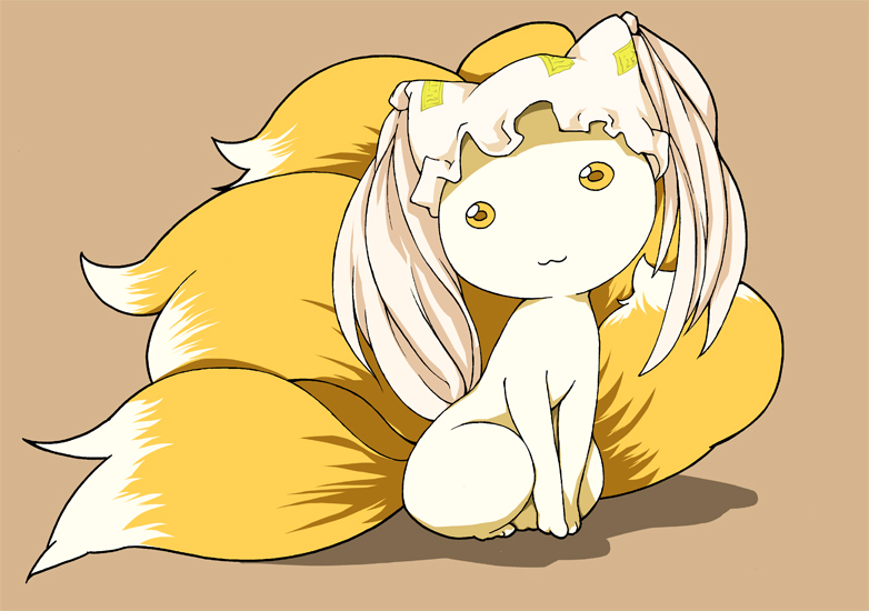 yakumo ran and kyubey (touhou and 1 more) drawn by suzu_(suzuko)
