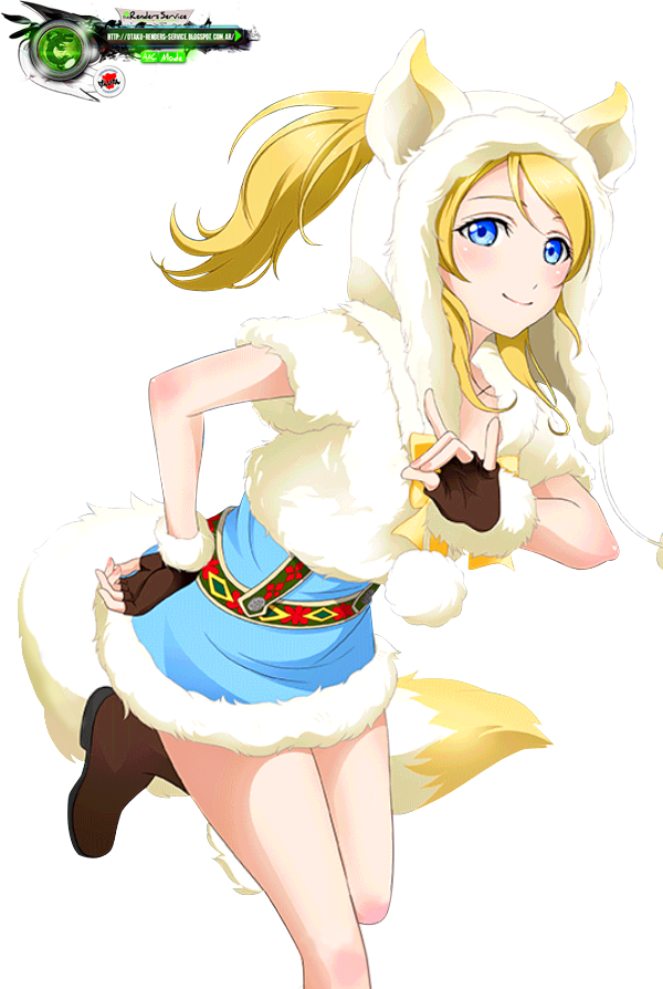 ayase eli (love live! and 2 more) drawn by ors_anime_renders