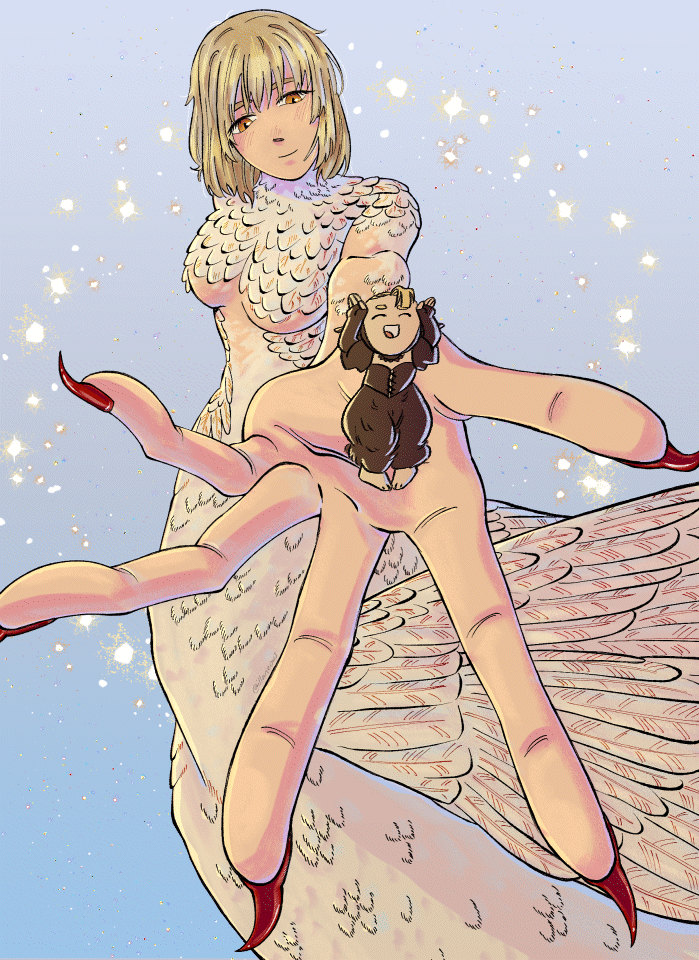marcille donato and falin touden (dungeon meshi) drawn by illaneo
