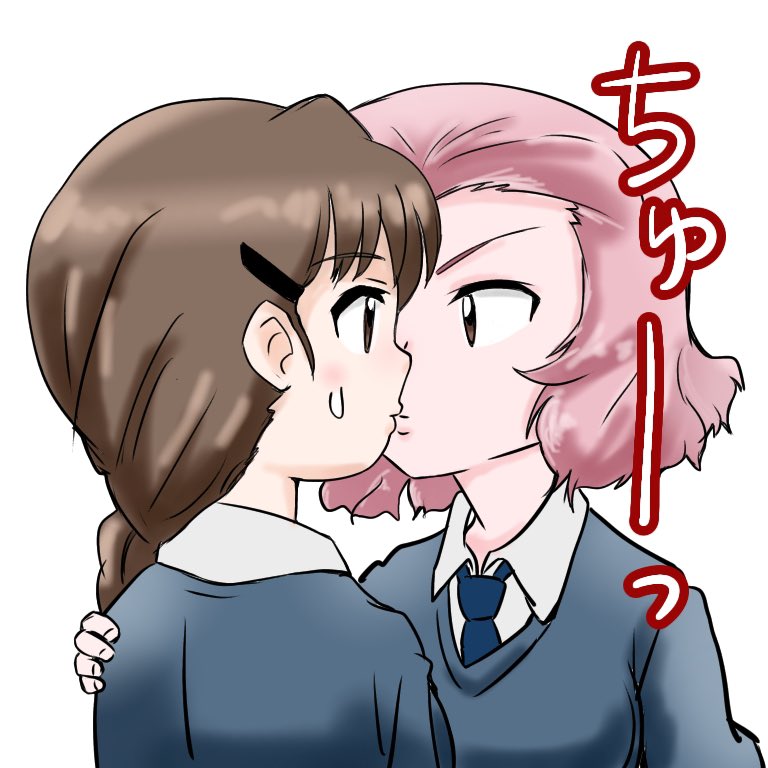rosehip and rukuriri (girls und panzer) drawn by neepon_(chihatan9)