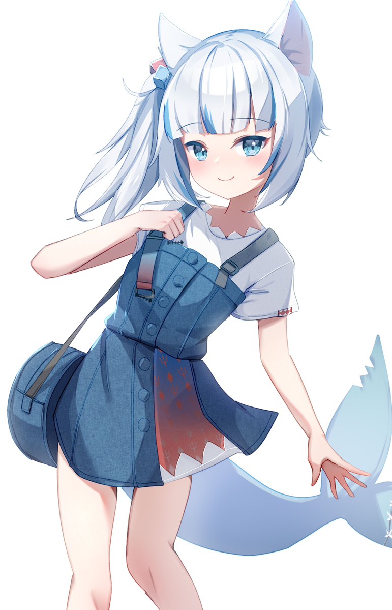 gawr gura (hololive and 1 more) drawn by alphaart