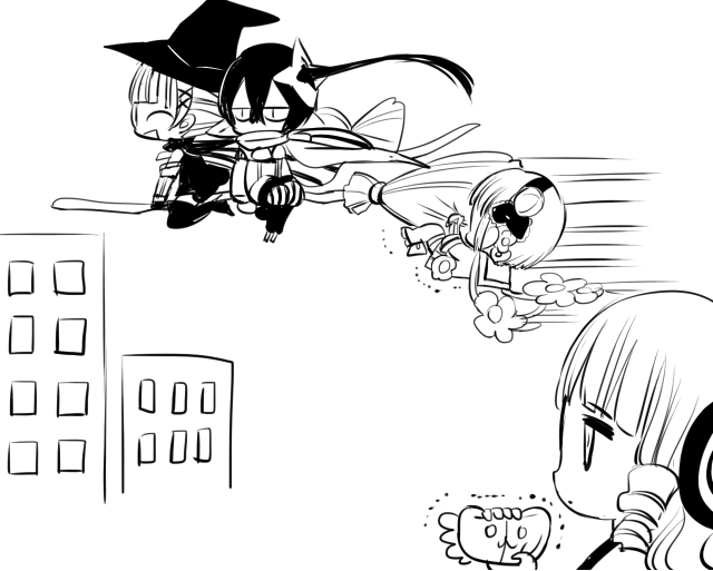 snow white, swim swim, ripple, top speed, and fav (mahou shoujo ikusei keikaku and 1 more) drawn by maruino