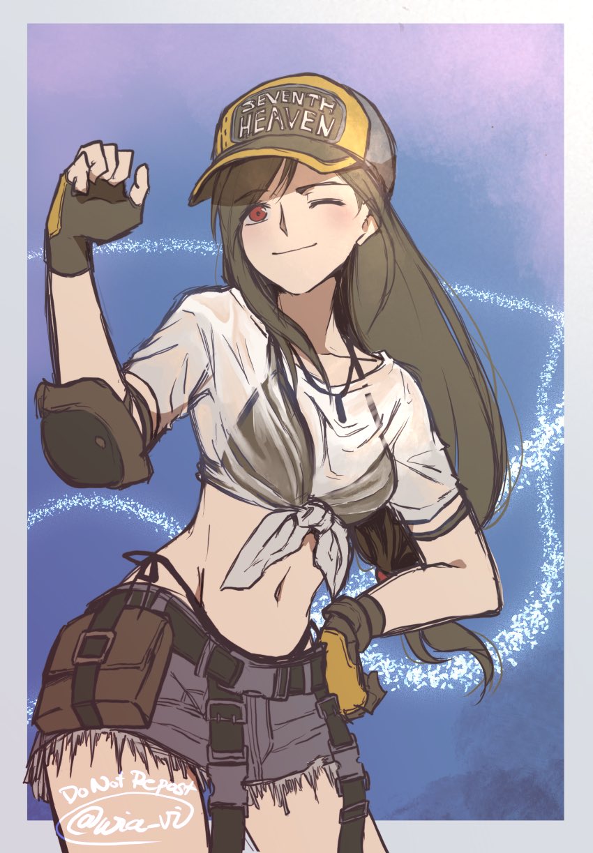 tifa lockhart (final fantasy and 2 more) drawn by wia_vi