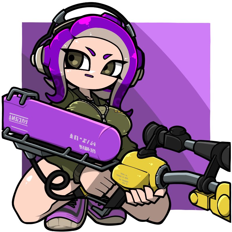 octoling player character and octoling girl (splatoon) drawn by name_omoitukan2