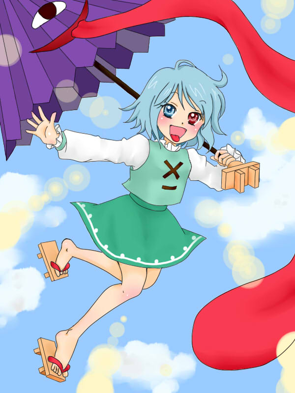 tatara kogasa (touhou) drawn by yuzuna99