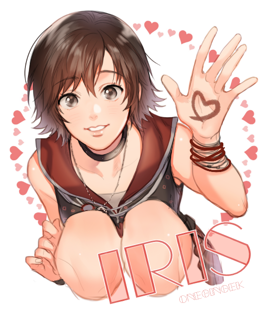 iris amicitia (final fantasy and 1 more) drawn by onegingek