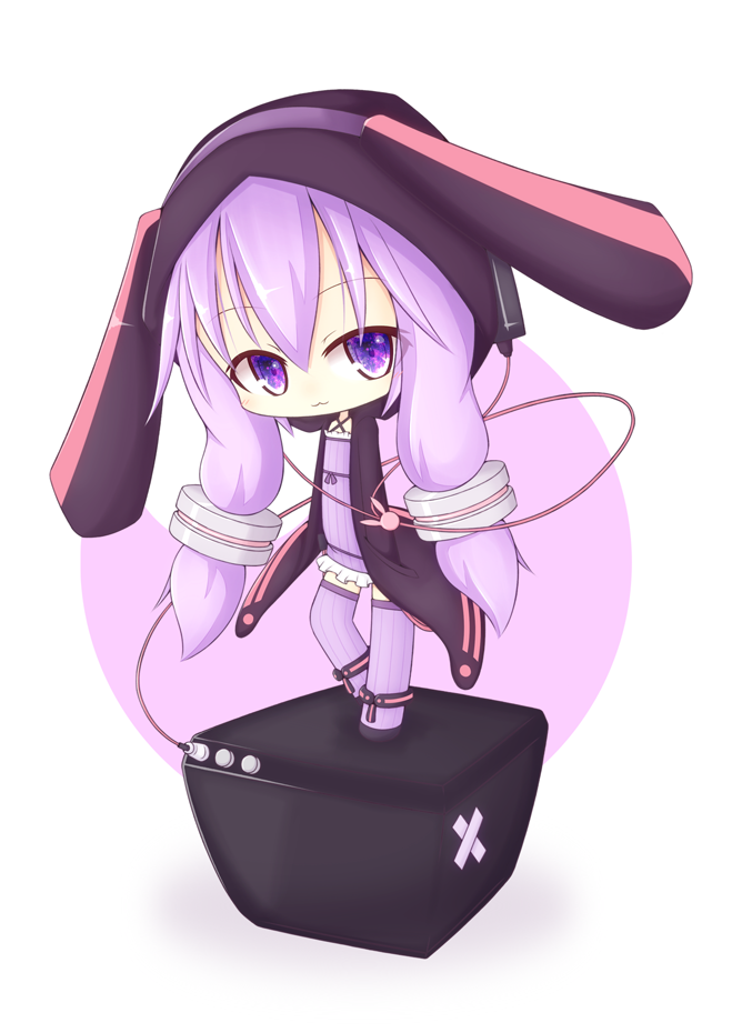 yuzuki yukari (vocaloid and 1 more) drawn by miiya_(kuroi_hako)