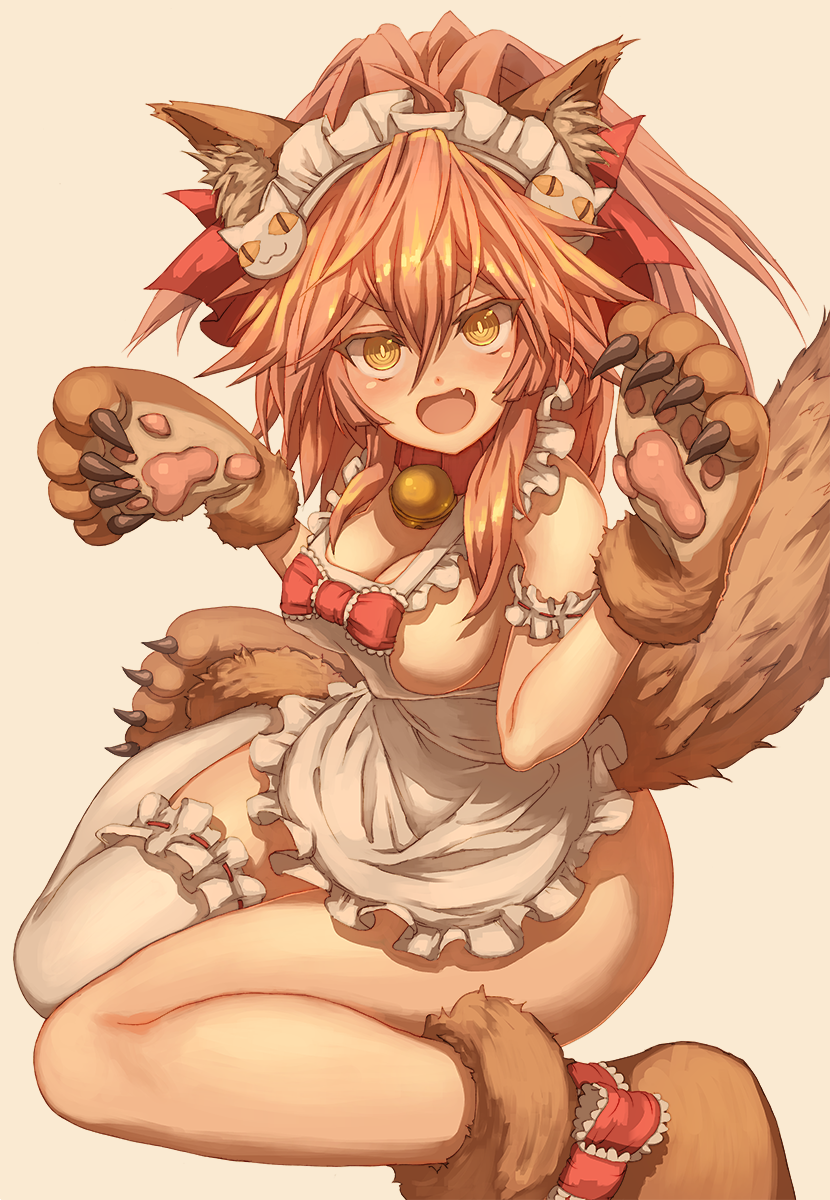 tamamo and tamamo cat (fate and 1 more) drawn by osobachan