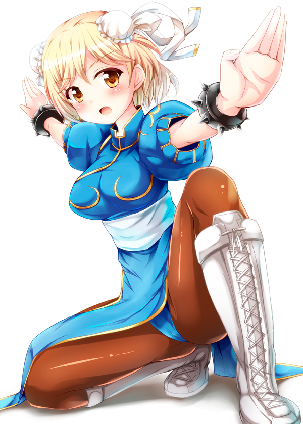 chun-li and djeeta (granblue fantasy and 1 more) drawn by tekehiro