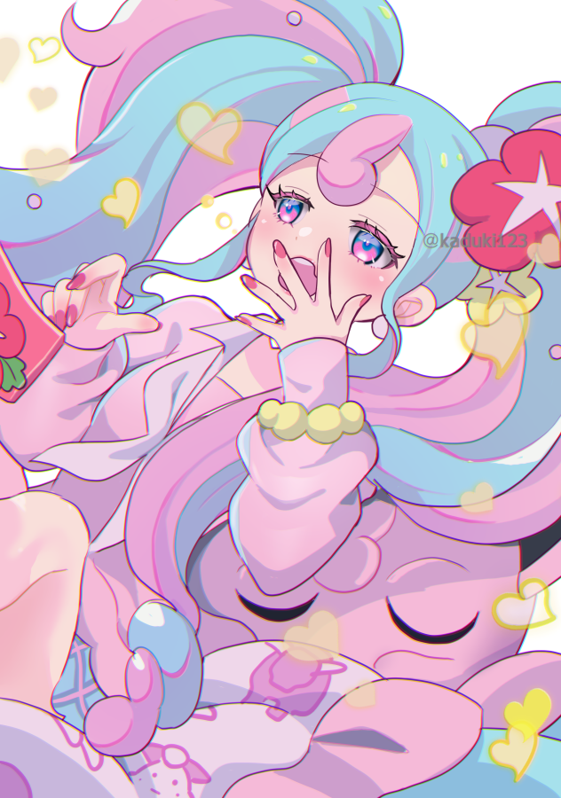 hatsune miku, jigglypuff, fairy miku, clefairy sprite, and bull sprite (pokemon and 2 more) drawn by mizuiro123