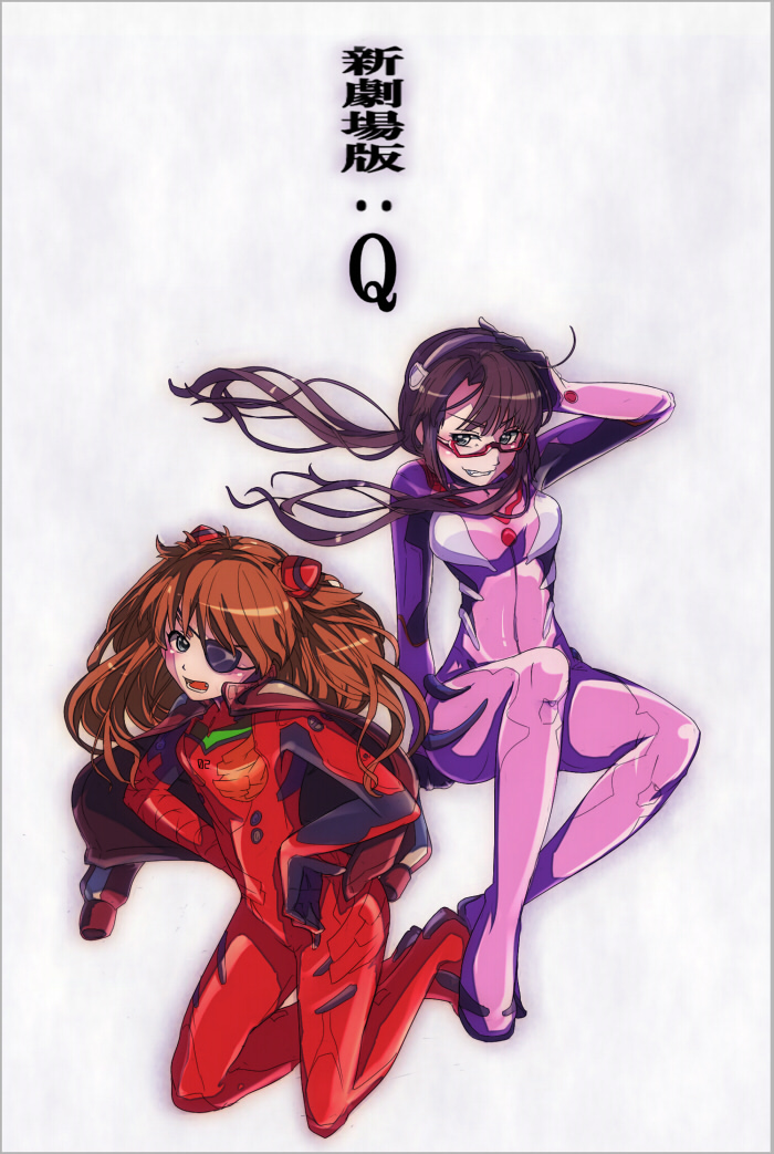 souryuu asuka langley and makinami mari illustrious (neon genesis evangelion and 2 more) drawn by peruri