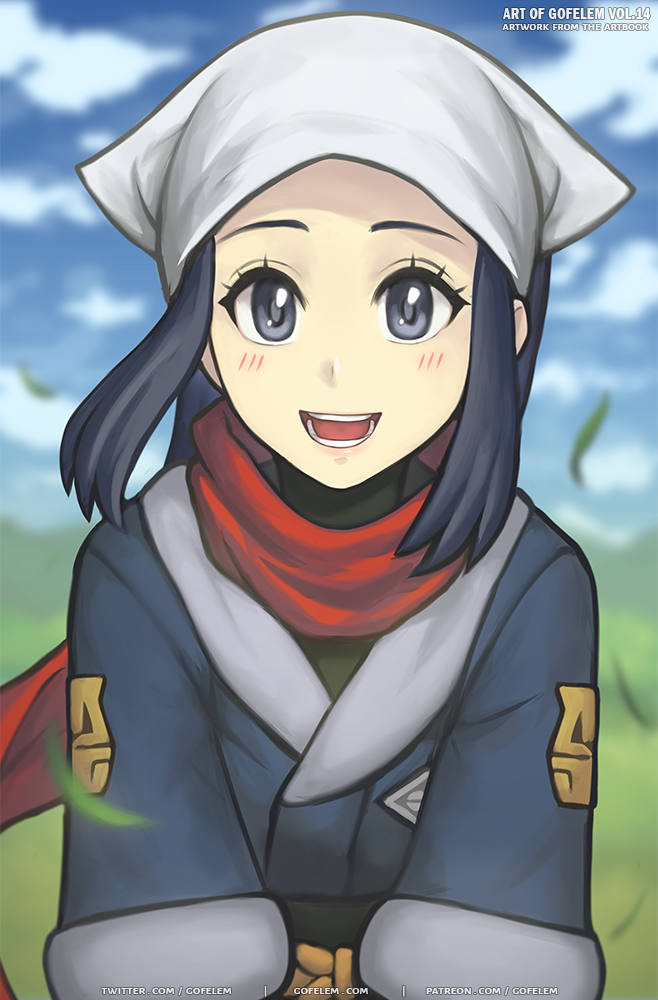 akari (pokemon and 1 more) drawn by gofelem