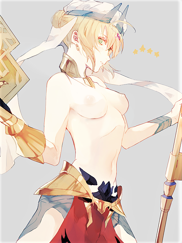 artoria pendragon, saber, and gilgamesh (fate and 1 more) drawn by koto_hara
